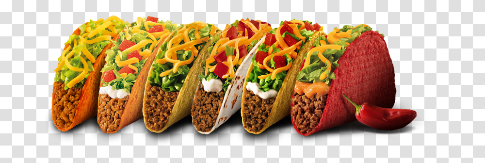 Taco Bell Tacos, Food, Hot Dog, Meal Transparent Png