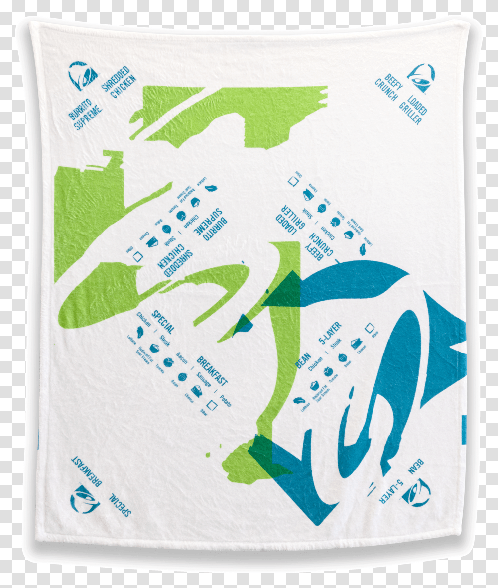 Taco Bell Wrapper Blanket Transparent Png