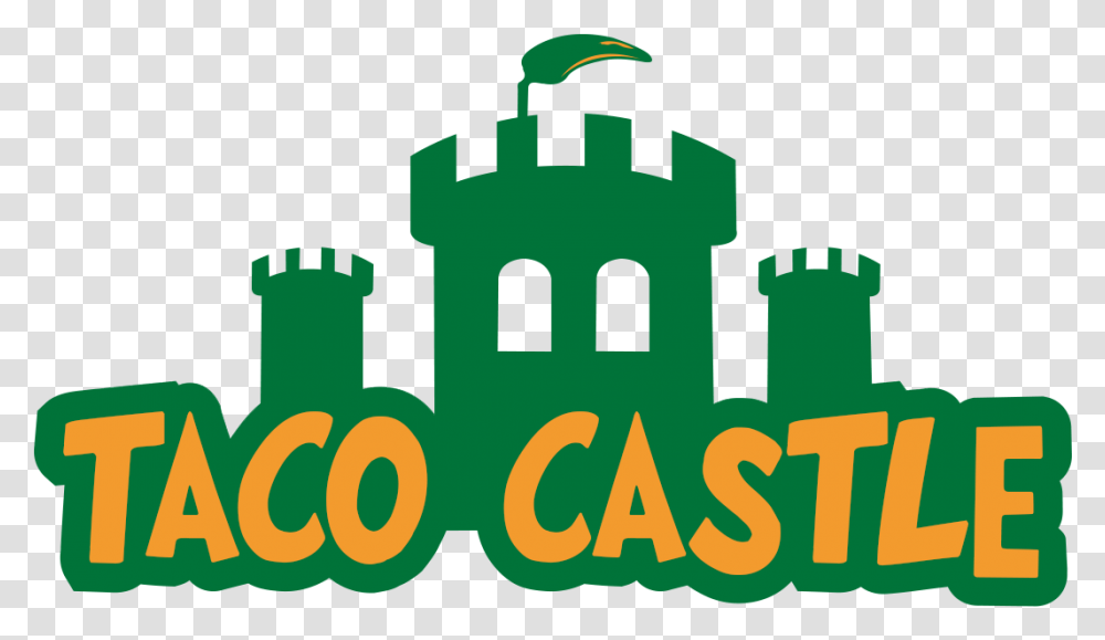Taco Castle Logo Austin Tx Web Clip Art, Text, Alphabet, Symbol, Plant Transparent Png