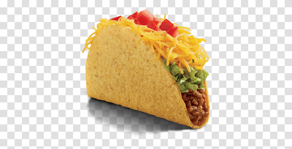 Taco Crunchy Taco Bell Taco, Food, Bread, Hot Dog, Meal Transparent Png