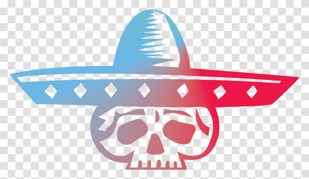 Taco Meat Clipart Mexican Skull, Apparel, Hat, Sombrero Transparent Png