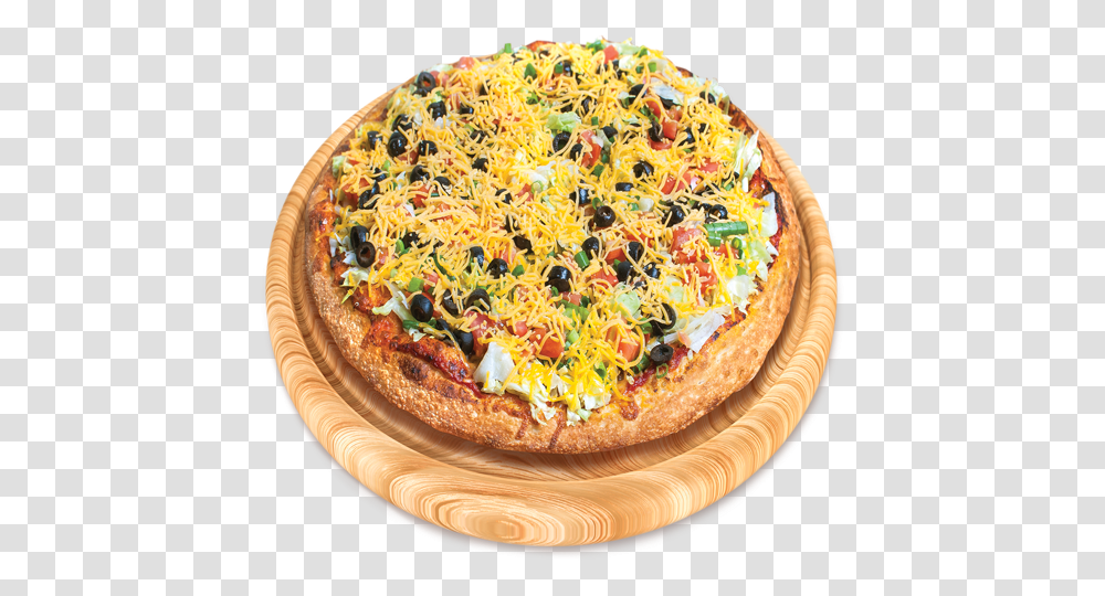 Taco Pizza, Food, Dish, Meal, Platter Transparent Png