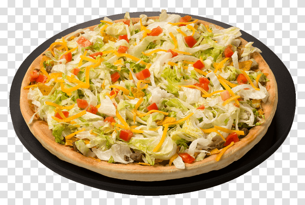Taco Pizza Pizza Ranch Taco Pizza, Dish, Meal, Food, Platter Transparent Png