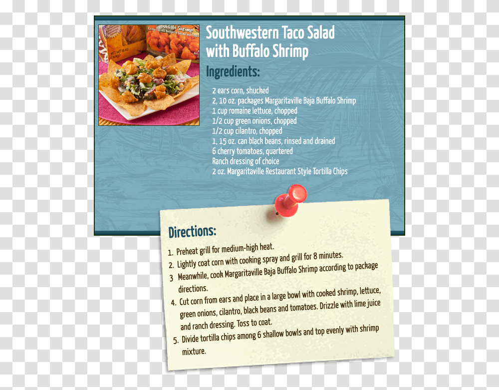 Taco Salad W Buffalo Shrimp Tamagoyaki, Advertisement, Flyer, Poster, Paper Transparent Png