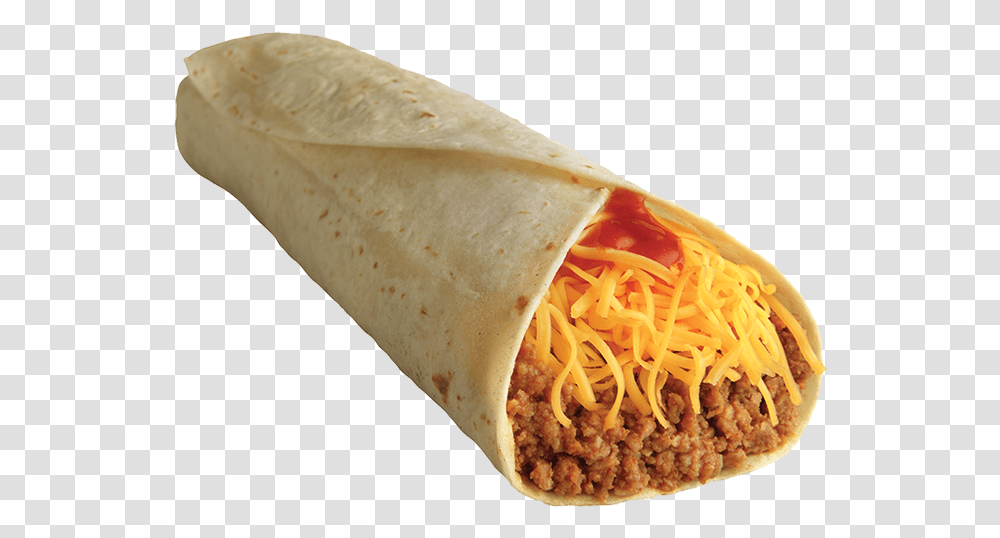 Taco Time Soft Pinto Bean Burrito, Food, Hot Dog Transparent Png