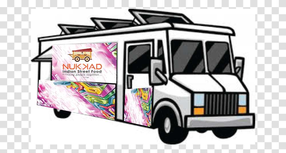Taco Truck Coloring Page, Bus, Vehicle, Transportation, Van Transparent Png