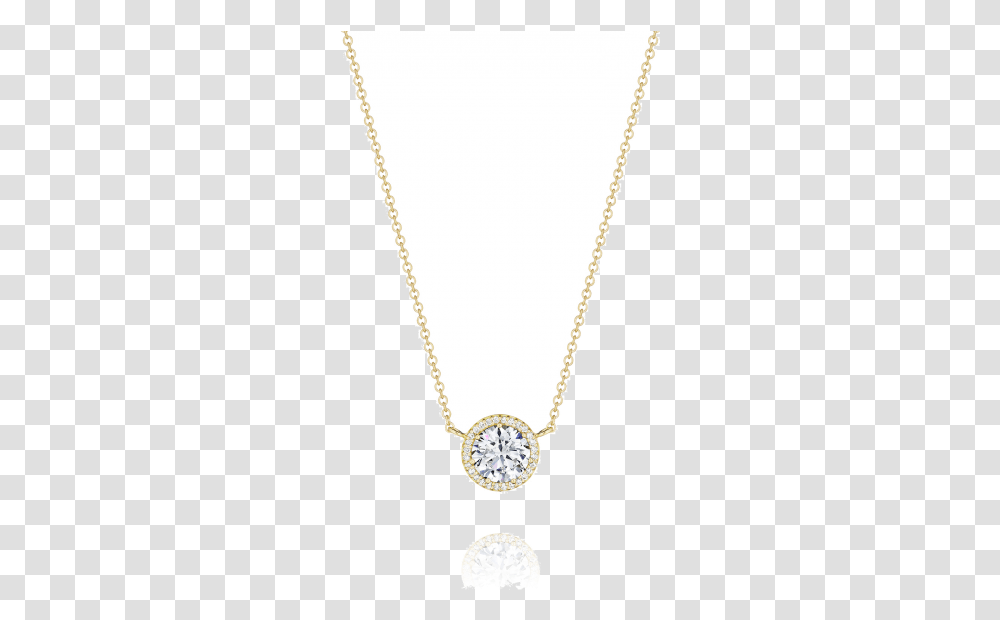 Tacori 18k Yellow Gold Diamond Necklace 16 Chain Necklace, Jewelry, Accessories, Accessory, Pendant Transparent Png