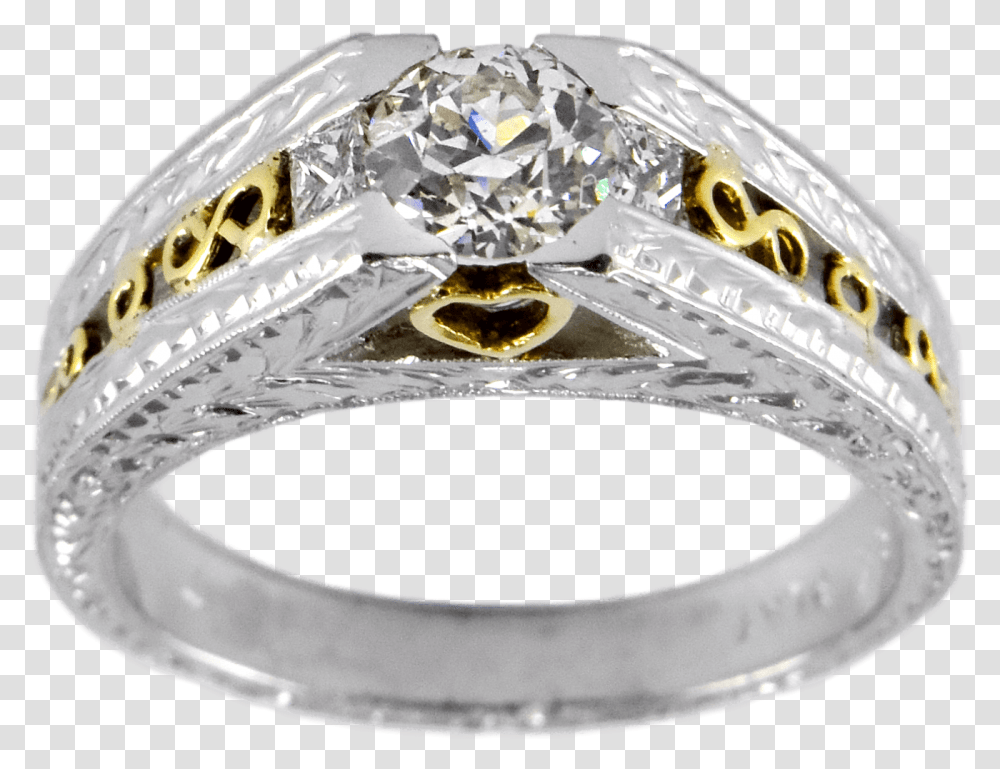 Tacori Platinum 18k Yellow Gold Diamond Engagement Engagement Ring, Accessories, Accessory, Jewelry, Gemstone Transparent Png