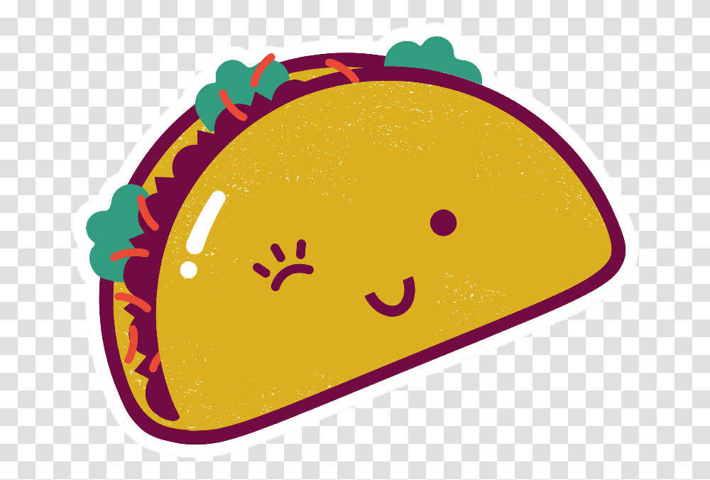 Tacos Clipart Smile Tacos, Label, Sticker, Food Transparent Png