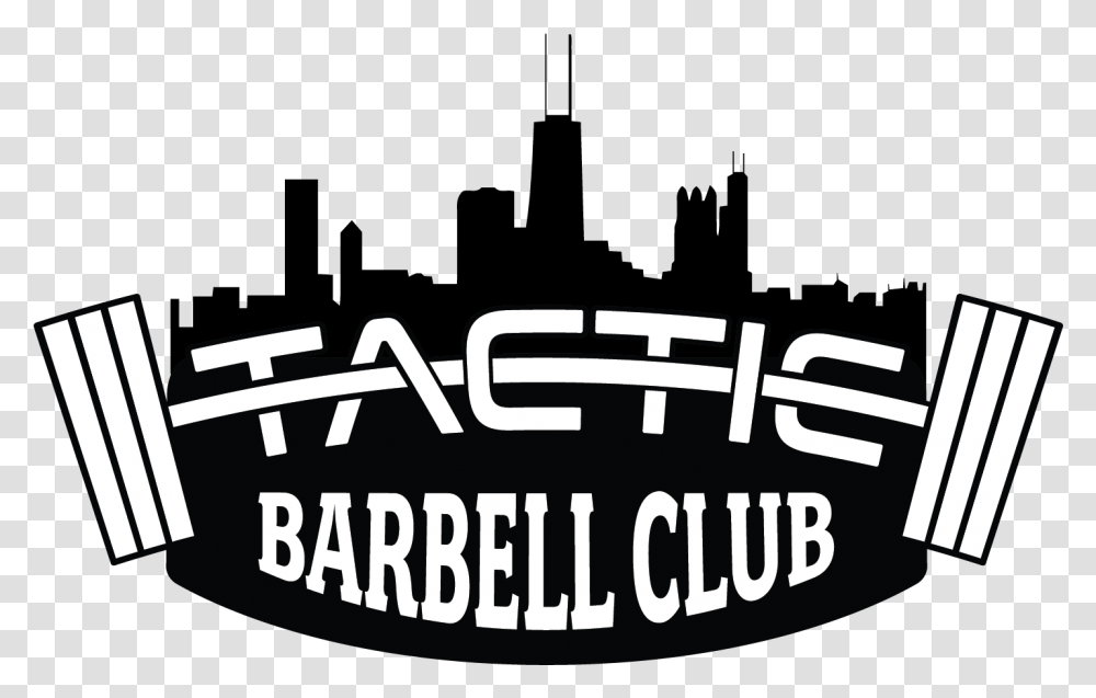 Tactic Barbell Club Tacticsp Skyline, Label, Text, Clothing, Face Transparent Png