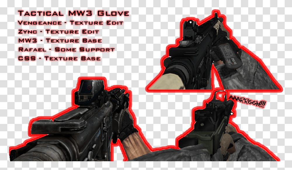 Tactical Glove Css 33vgcu9 Map Mw3 For Css, Halo, Weapon, Weaponry, Unreal Tournament Transparent Png