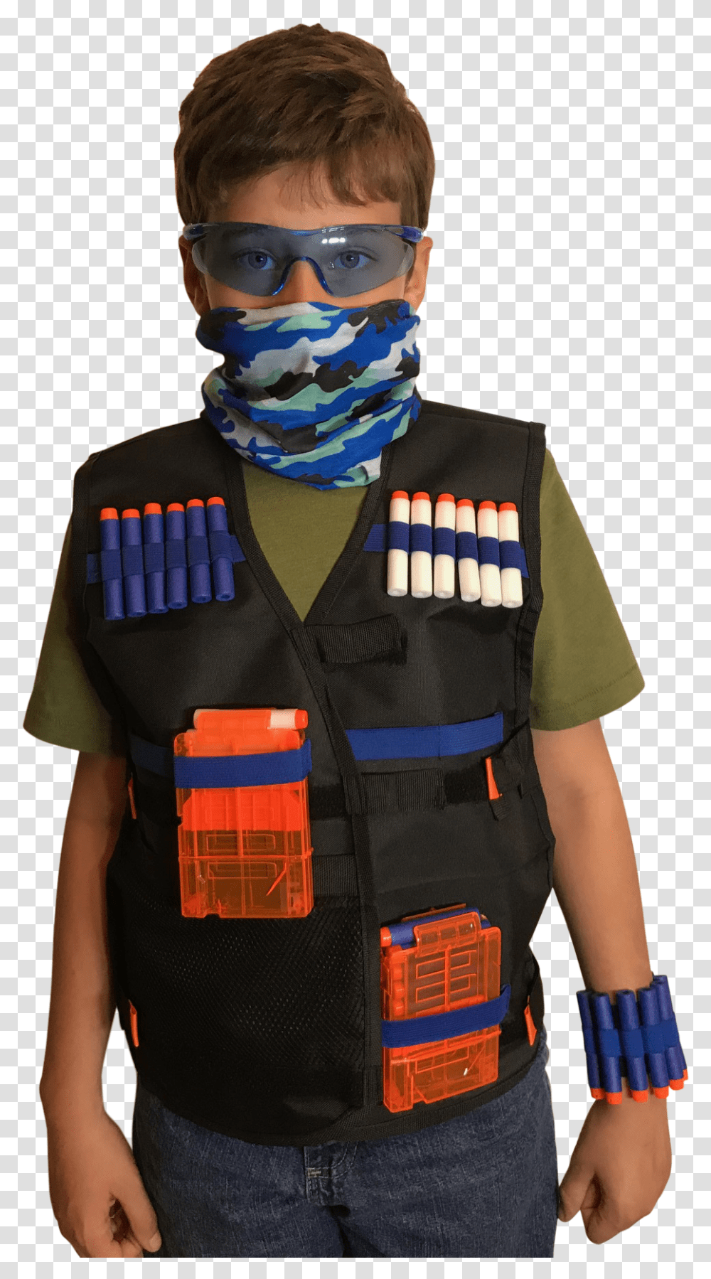 Tactical Vest Kit For Nerf Guns N Strike Elite Series Nerf Vest Tactical, Apparel, Headband, Hat Transparent Png