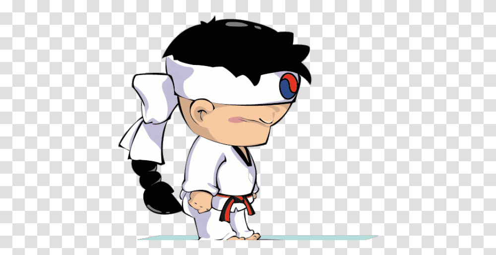 Tae Kwon Do Master Cartoon Gif Taekwondo, Chef, Sailor Suit, Doctor Transparent Png
