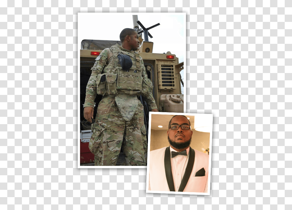 Tafari Wilson Soldier Soldier, Military, Tie, Face, Person Transparent Png