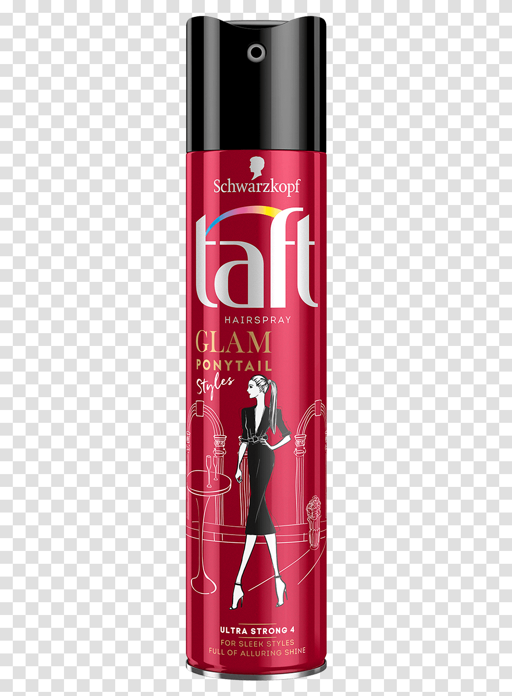 Taft Com Glam Styles Ponytail Cosmetics, Tin, Can, Aluminium, Spray Can Transparent Png