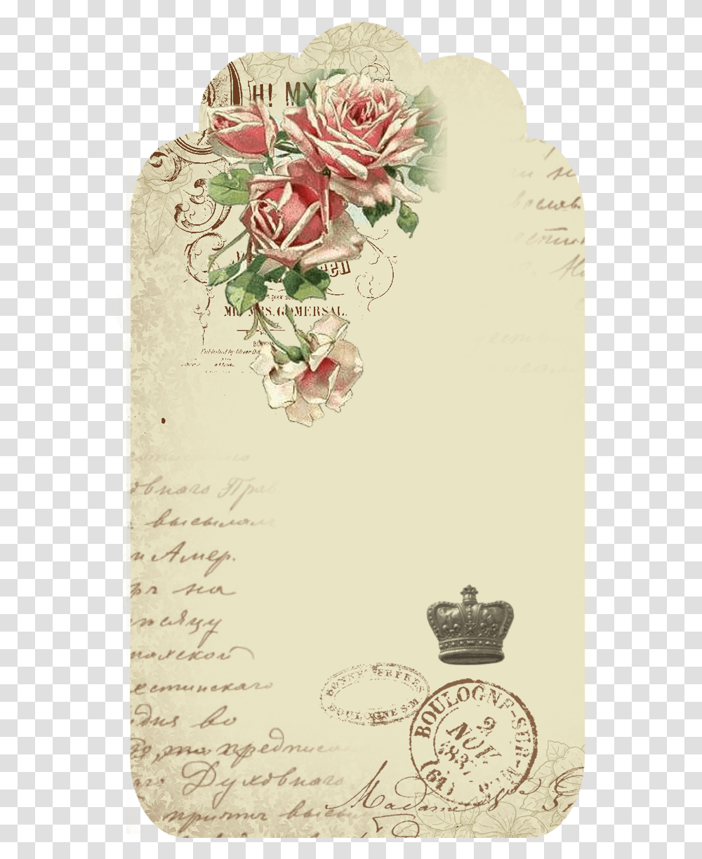 Tag Floral Vintage, Envelope, Mail, Greeting Card, Plant Transparent Png