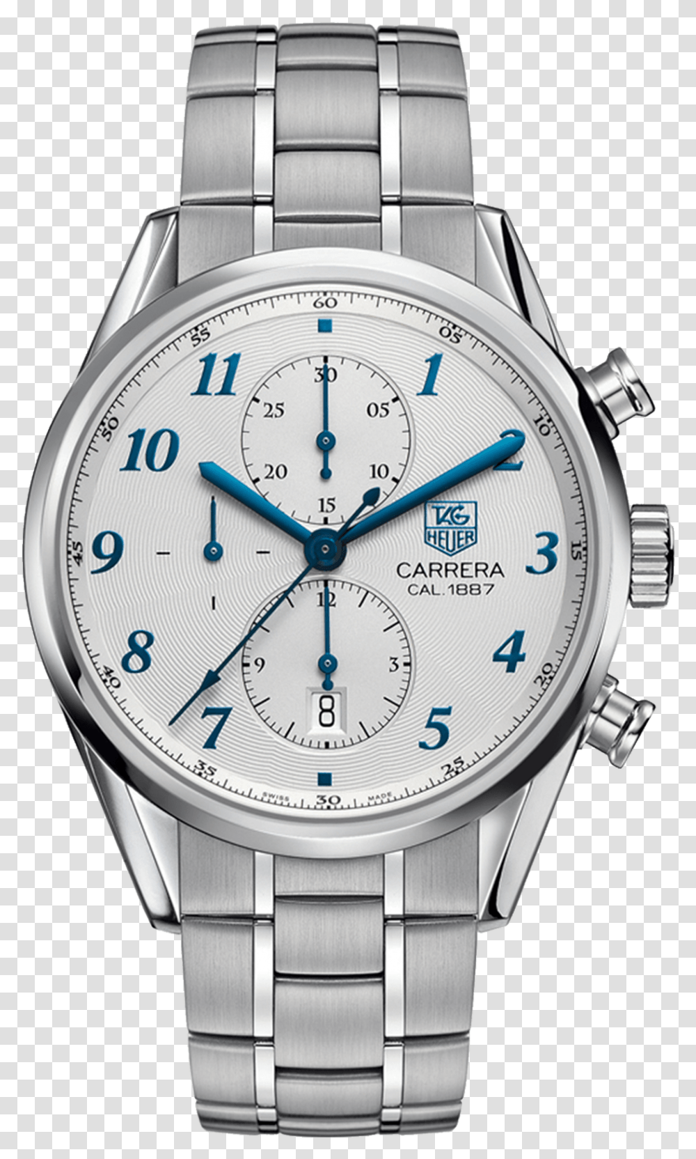Tag Heuer Carrera 1887 Blue, Wristwatch, Clock Tower, Architecture, Building Transparent Png