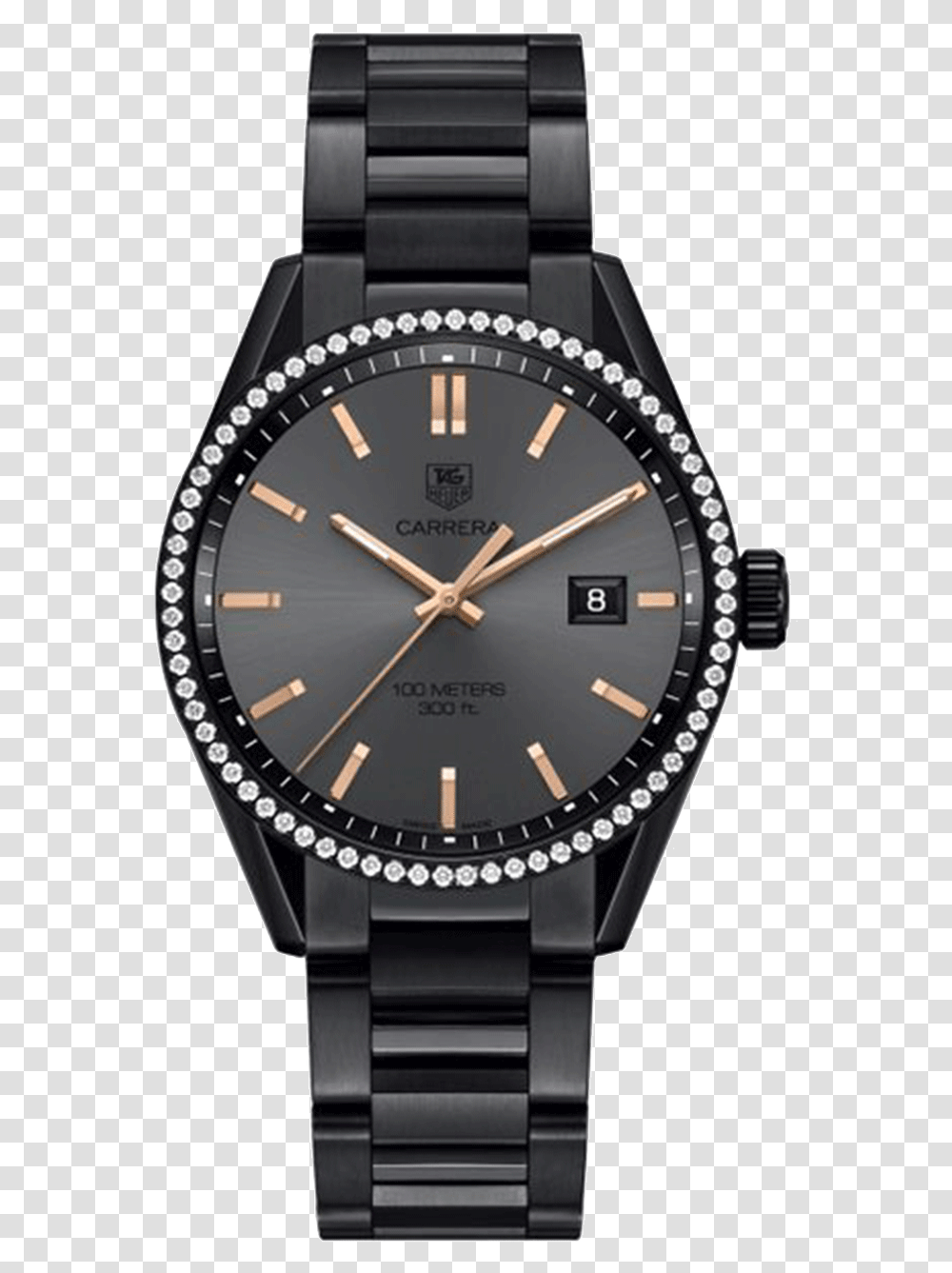 Tag Heuer Carrera Cara Delevingne War101b Ladies Tag Heuer Carrera Watches, Wristwatch, Clock Tower, Architecture, Building Transparent Png