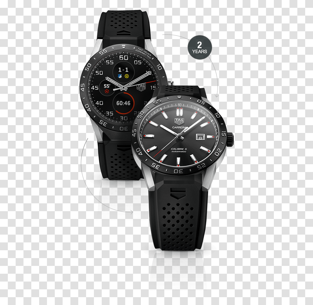 Tag Heuer Connected Vs Apple Iwatch Tag Heuer Vs Apple Watch, Wristwatch, Rotor, Coil, Machine Transparent Png