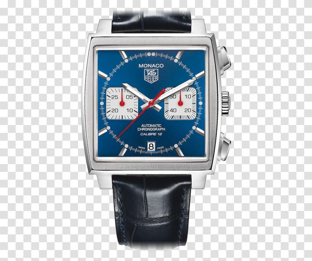Tag Heuer Monaco Calibre, Wristwatch, Digital Watch Transparent Png