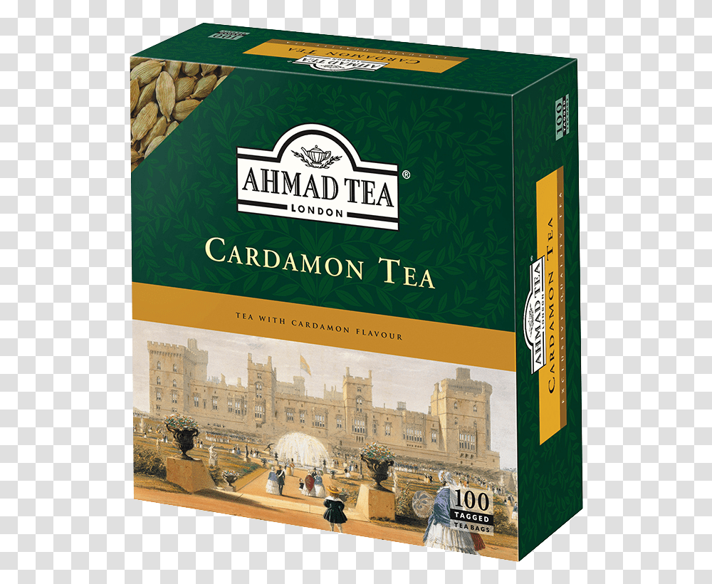 Tagged Teabags Ahmad Tea Cardamom Tea, Plant, Poster, Advertisement, Person Transparent Png