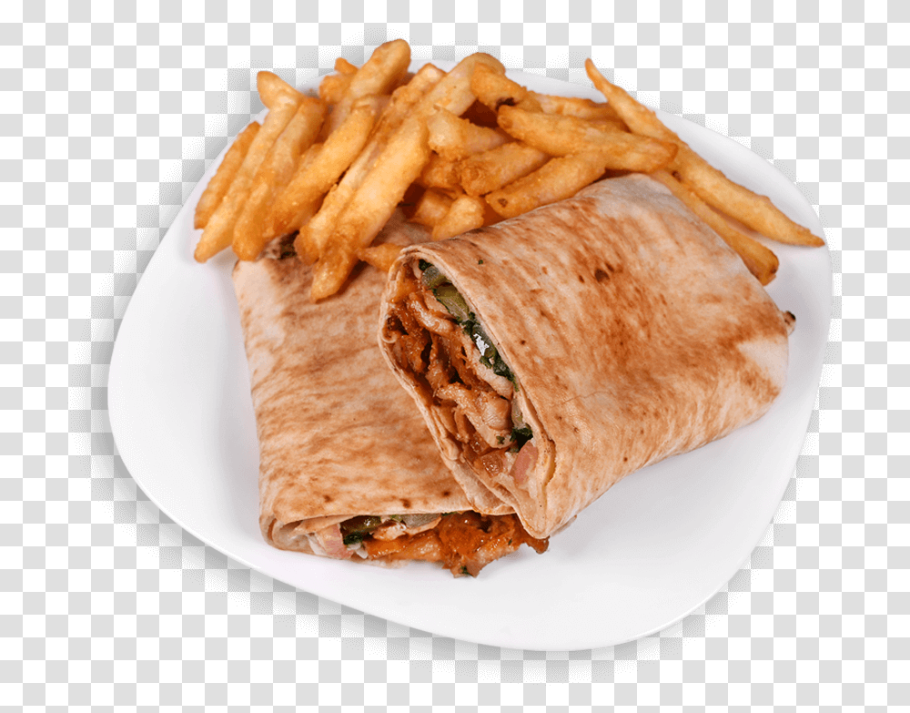 Tahinis Chicken Shawarmaclass Rellax Parallax Fast Food, Burrito, Bread, Sandwich Wrap, Fries Transparent Png