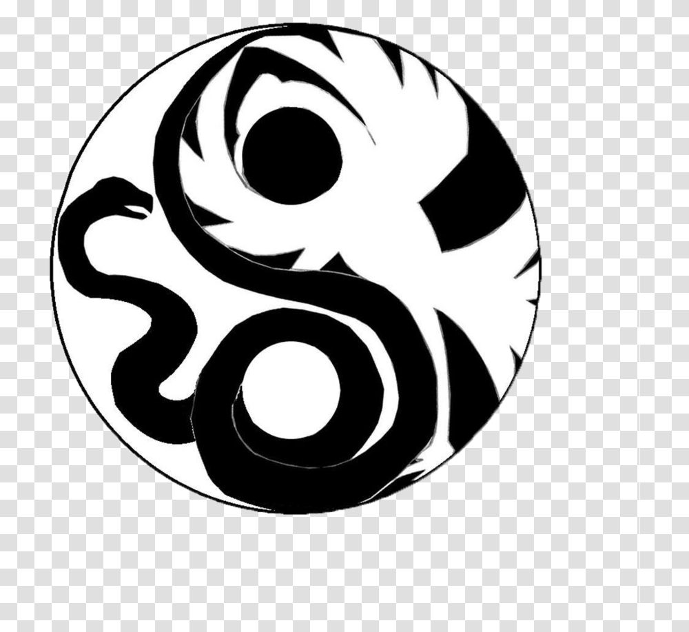 Tai Chi Summit's Logo Based On The Vision Of The Legendary Yin Yang With Snake And Crane, Label, Stencil Transparent Png