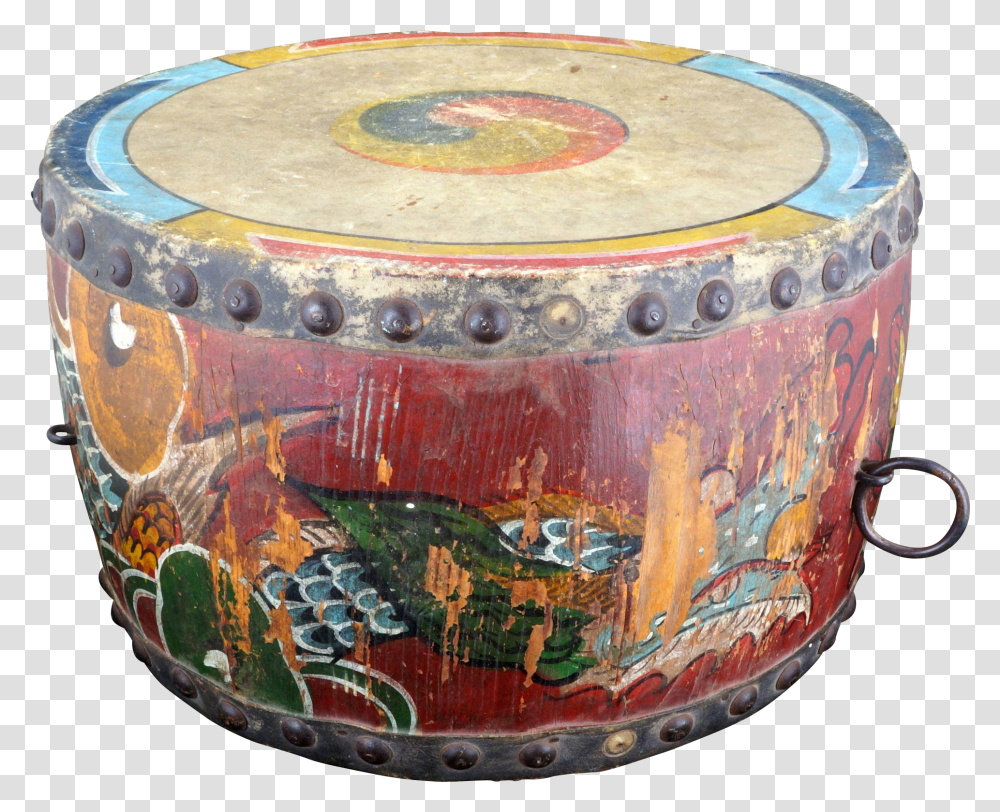 Taiko Drum Handmade By Lougee Old Chinese Drums Transparent Png