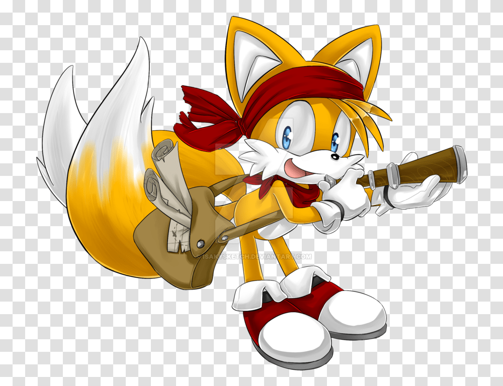 Tails Pirate By Isakysketch, Toy, Dragon, Costume Transparent Png