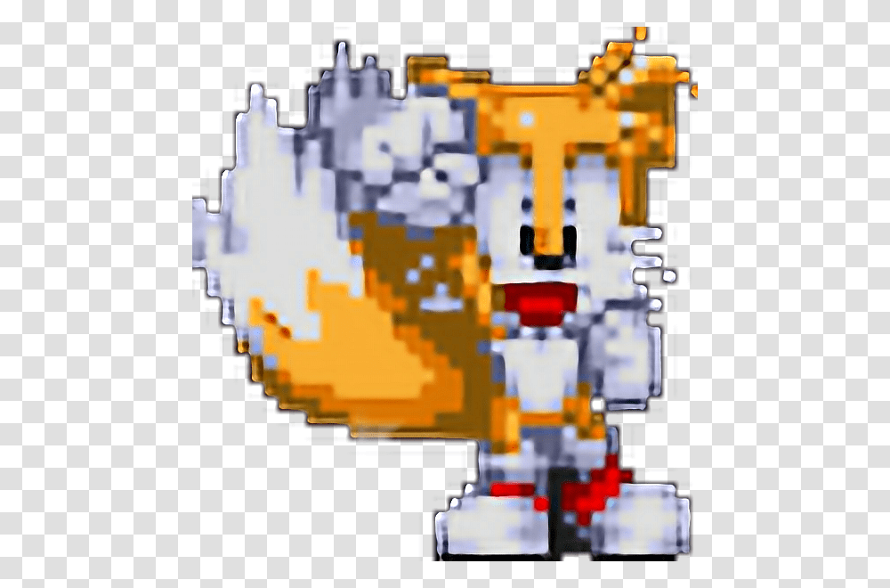 Tails Sprite Sonic Tails Sprite, Toy, Robot, Minecraft Transparent Png