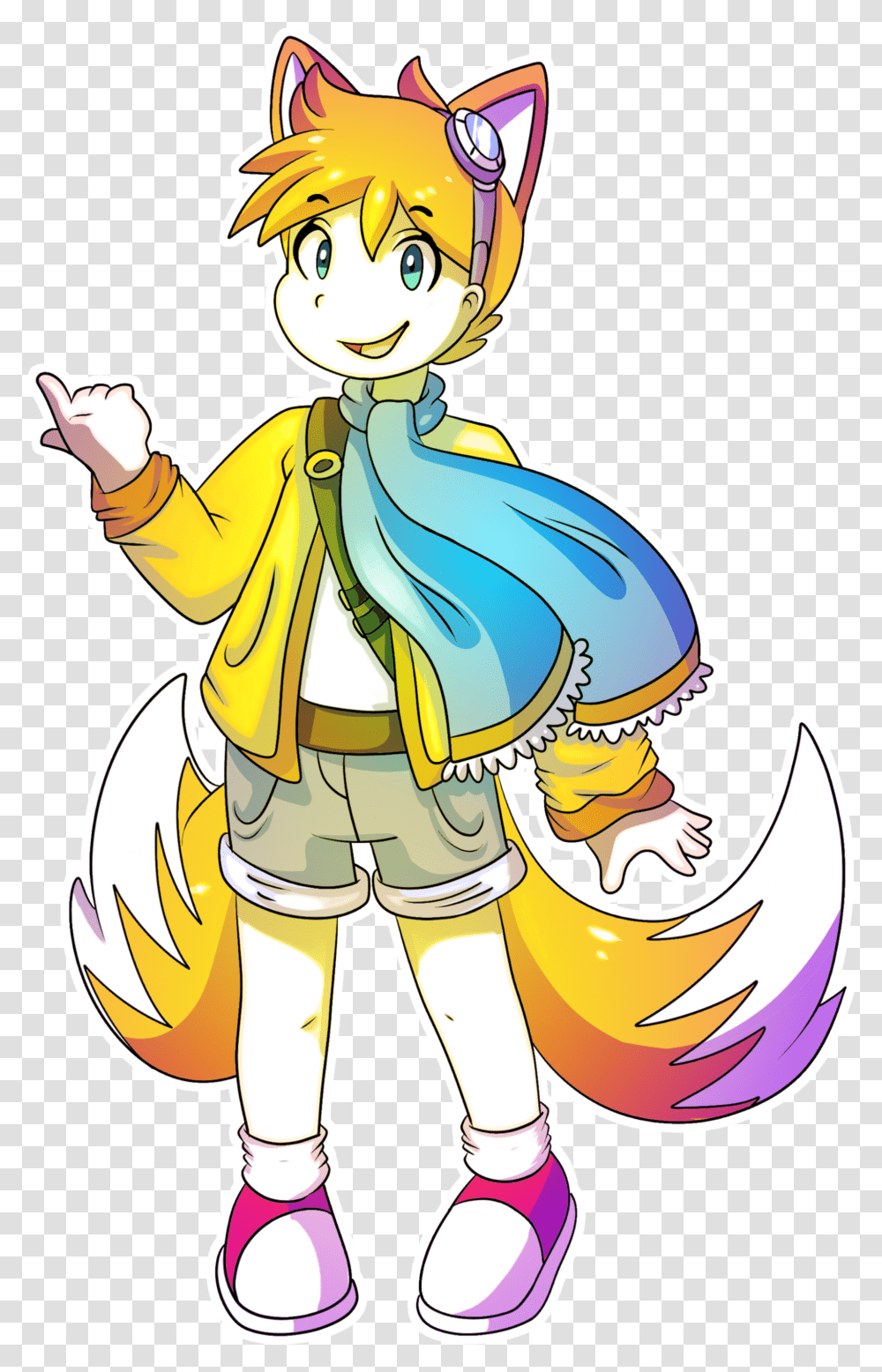 Tails The Fox Gijinka Tails The Fox Drawing, Person, Human Transparent Png