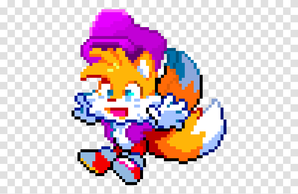 Tails The Fox Pixel Art, Rug, Pac Man, Super Mario Transparent Png