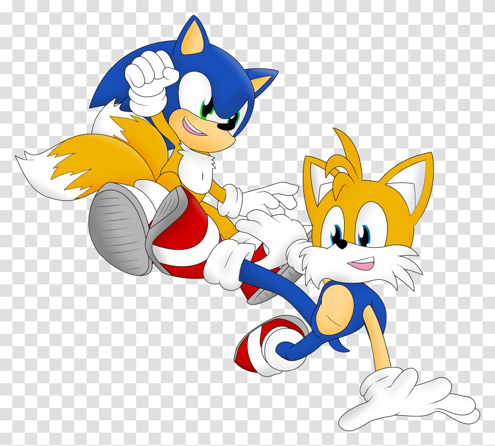 Tails The Fox Sonic, Drawing, Crowd Transparent Png