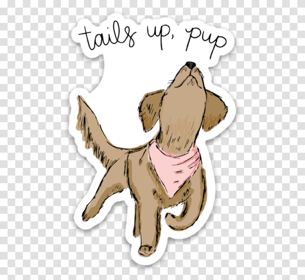 Tails Up Pup Logo Sticker - Tails Up Pup Logo, Outdoors, Nature, Mammal, Animal Transparent Png