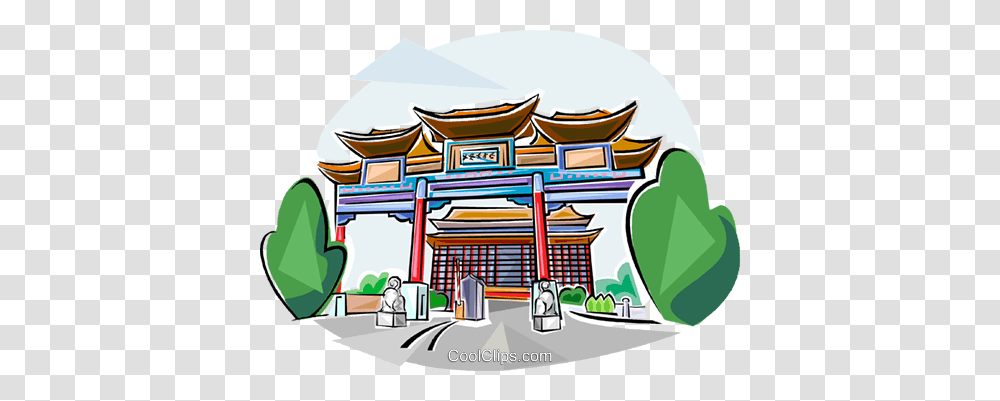 Taiwan Landmarks Royalty Free Vector Clip Art Illustration, Architecture, Building, Temple, Shrine Transparent Png
