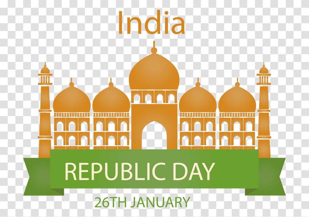 Taj Mahal 26 Jan Republic Day, Dome, Architecture, Building, Mosque Transparent Png