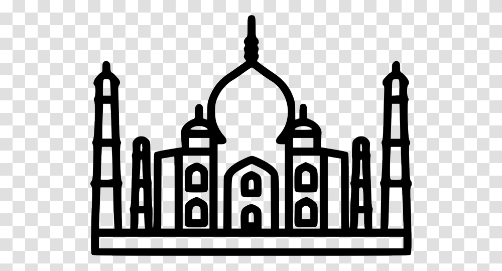 Taj Mahal Clipart Logo Taj Mahal Icon, Architecture, Building, Silhouette, Pillar Transparent Png