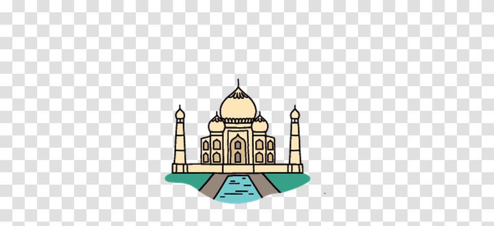 Taj Mahal Clipart Look, Architecture, Building, Dome, Temple Transparent Png