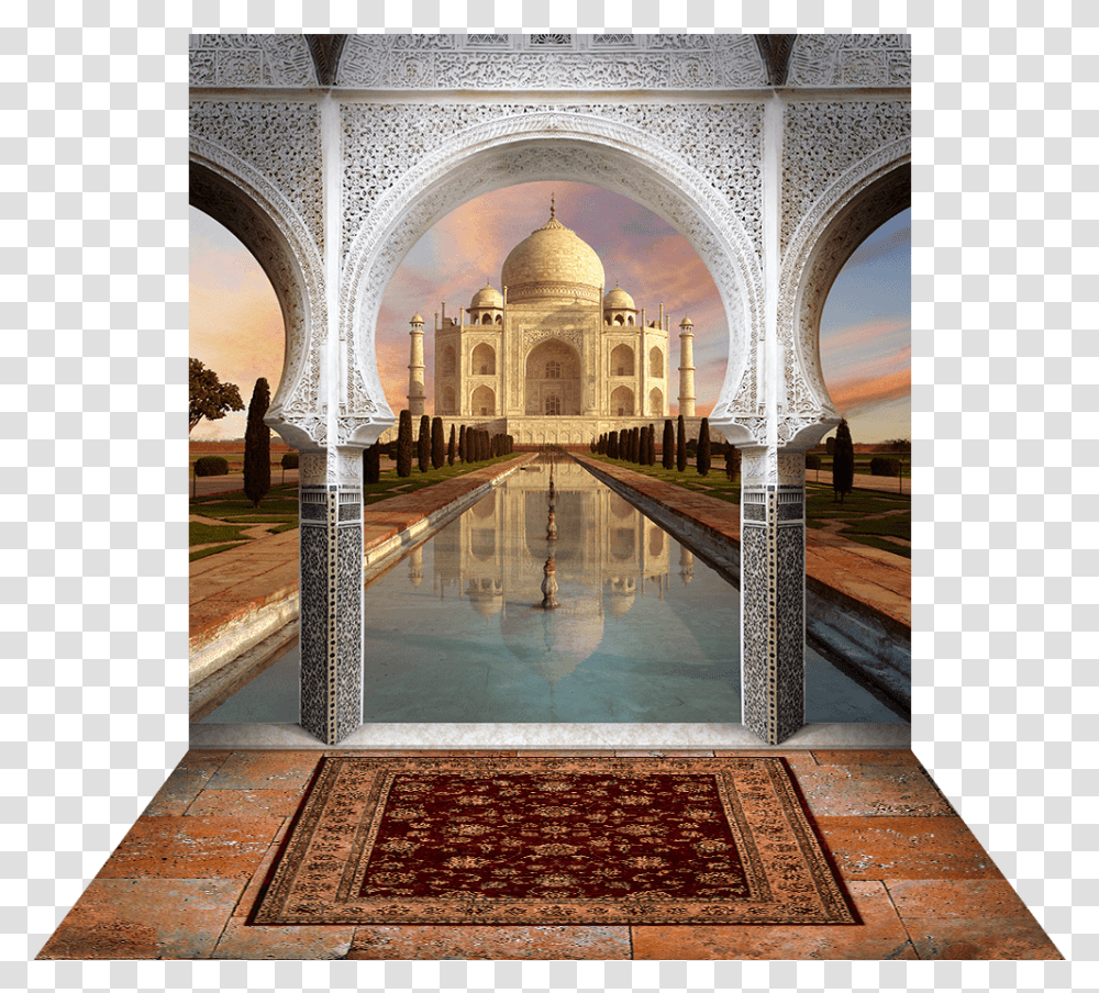 Taj Mahal Daytime Taj Mahal, Dome, Architecture, Building, Floor Transparent Png