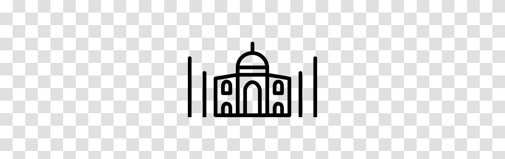 Taj Mahal Icon Line Iconset Iconsmind, Gray, World Of Warcraft Transparent Png