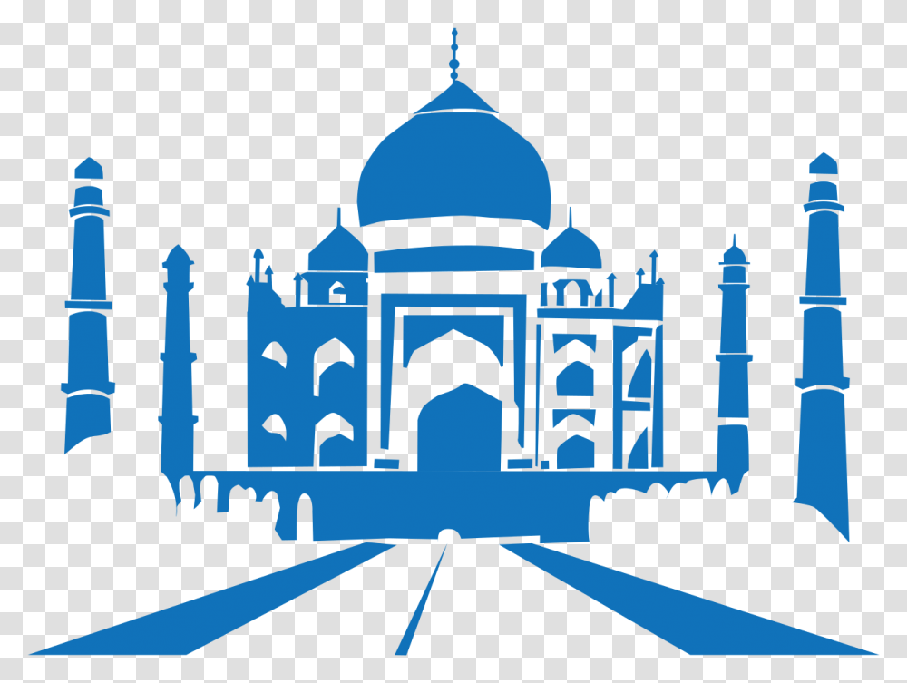 Taj Mahal Logo, Dome, Architecture, Building, Mosque Transparent Png