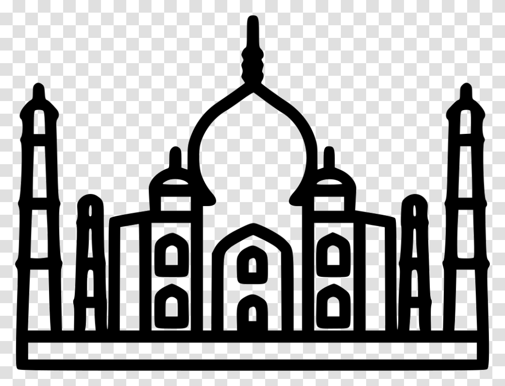 Taj Mahal Taj Mahal Icon, Dome, Architecture, Building, Silhouette Transparent Png