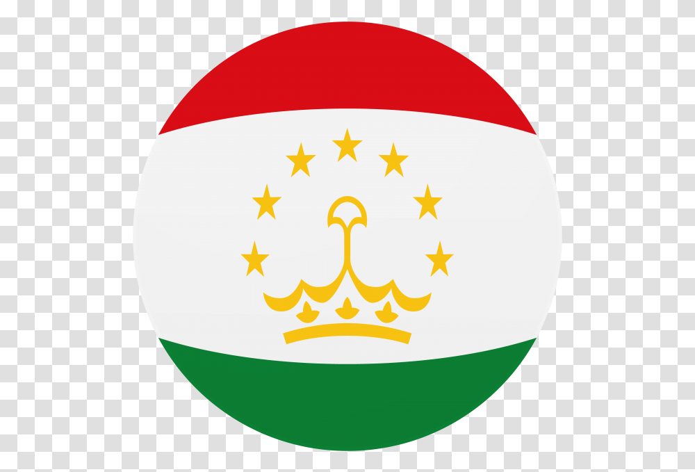 Tajikistan Round Flag Somon Air, Logo, Trademark Transparent Png