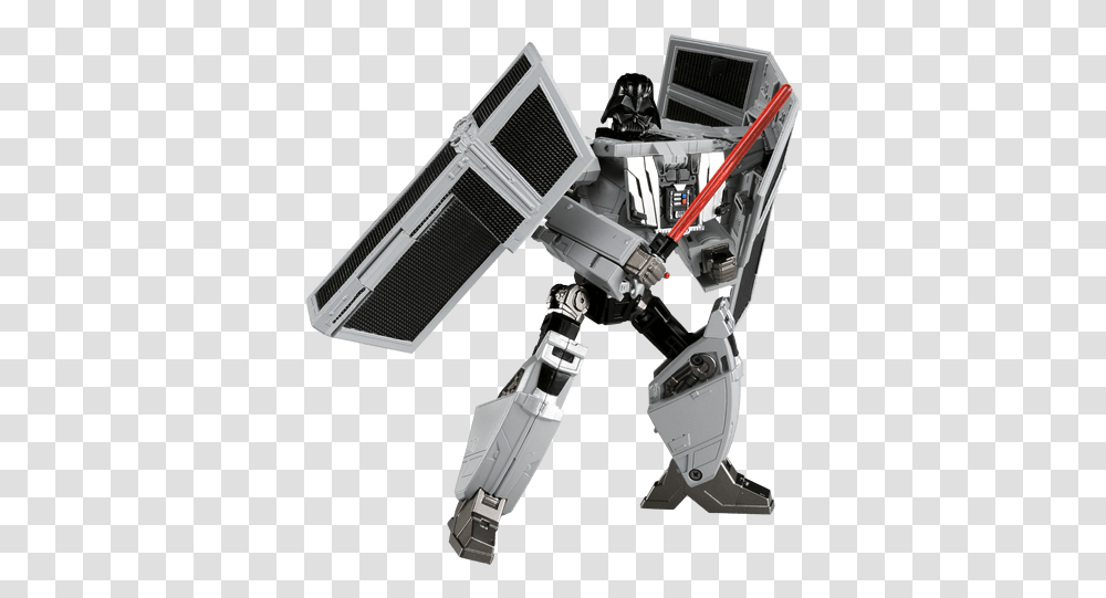 Takara Star Wars Powered By Transformers Darth Vader Tie Advanced Fighter Star Wars Tie Advanced Transparent Png