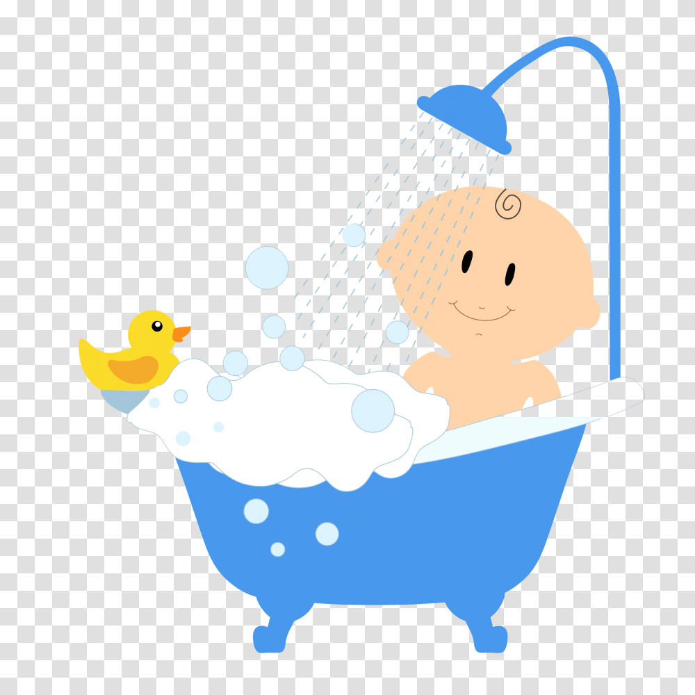 Take A Bath Clipart, Tub, Bathtub, Bird, Animal Transparent Png