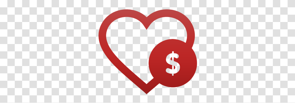 Take Action The Gathering For Justice Heart Money Icon Red, Symbol Transparent Png