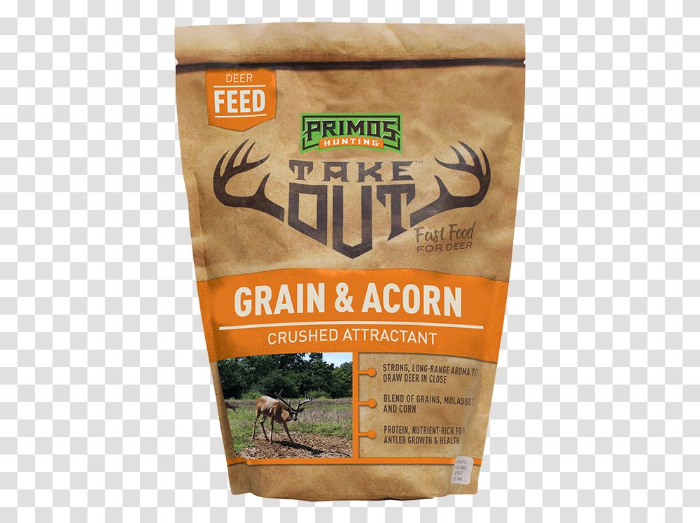 Take Out Grain Amp Acorn 5 Lb Bag Bran Primos, Antelope, Wildlife, Mammal, Animal Transparent Png