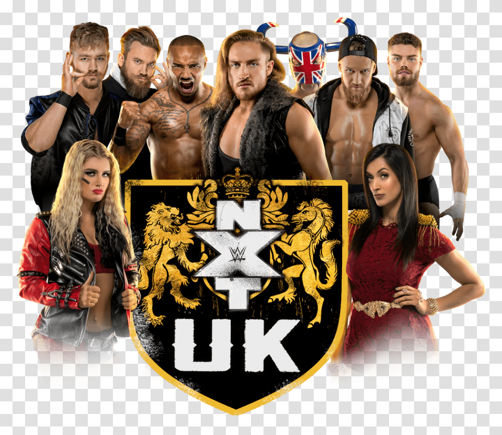 Takeover Wwe Nxt Uk Roster, Person, Skin, Poster, Advertisement Transparent Png