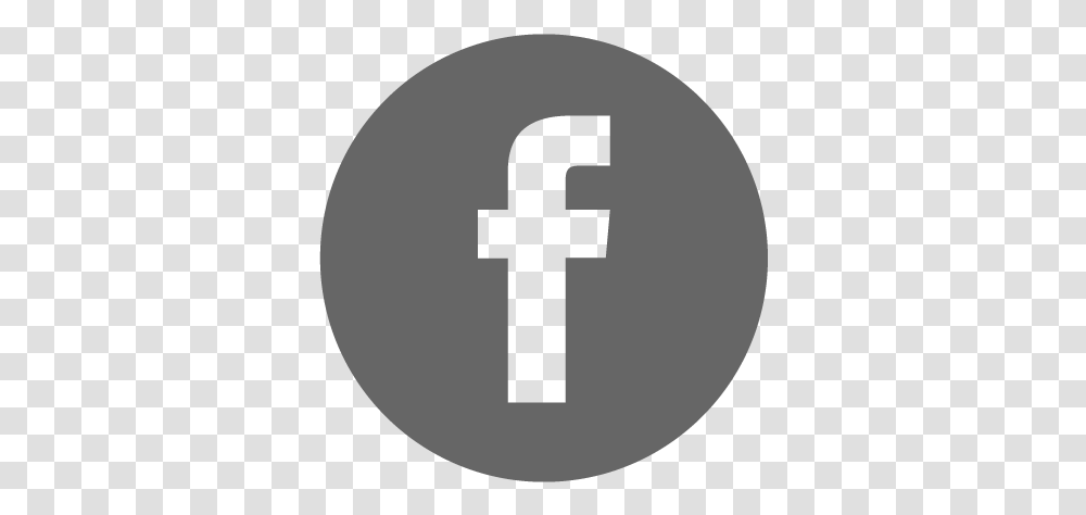 Taketina Round Facebook Logo Grey, Symbol, Cross, Hand, Text Transparent Png