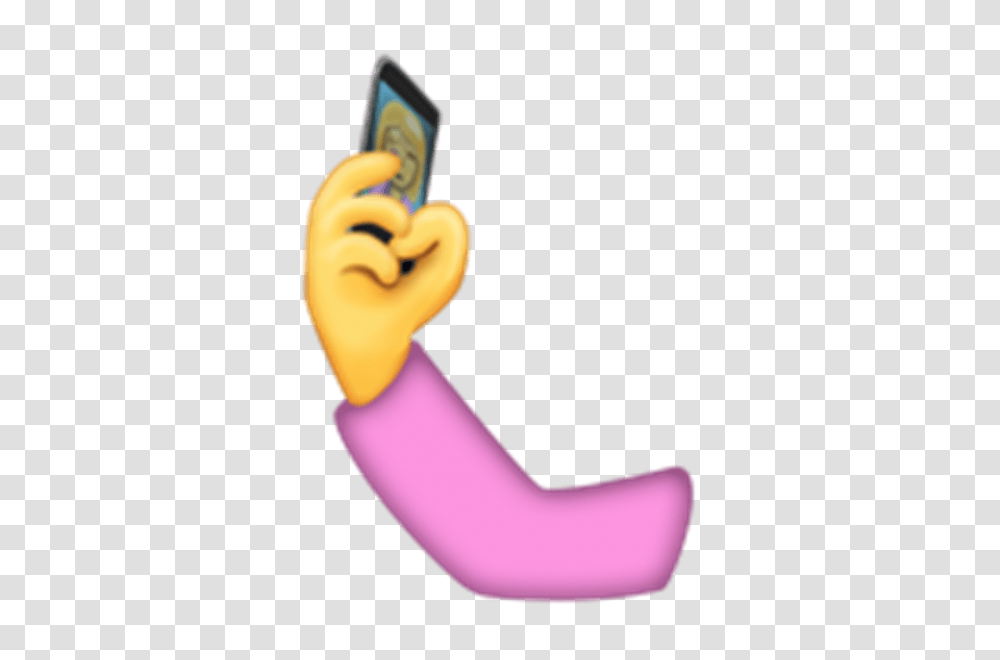Taking Selfie Emoji Selfie Emoji Clipart Full Size Phone In Hand Emoji, Arm, Fitness, Working Out, Sport Transparent Png